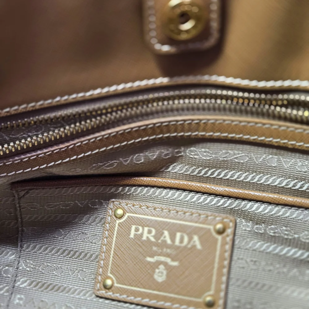 Prada Orange and Tan Women's Bag - Picture 8 of 11